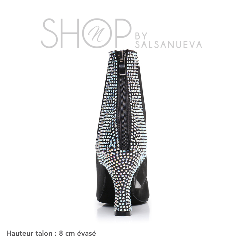 "ELEGANCIA" RHINESTONES HEELS BOOTS