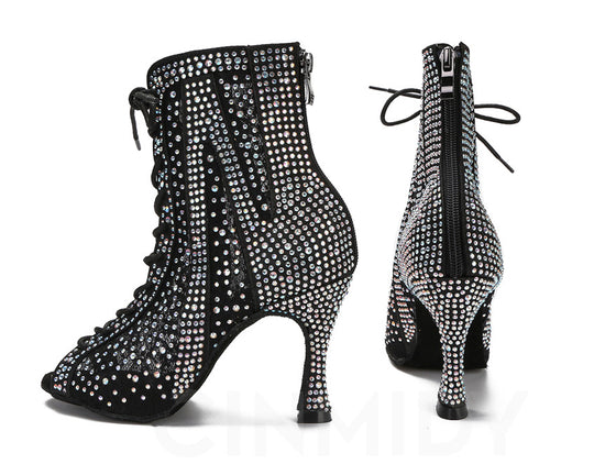 STILETTO RHINESTONES HEELS SHOES