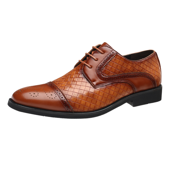 MEN'S DANCE SHOES BROWN BRAIDED