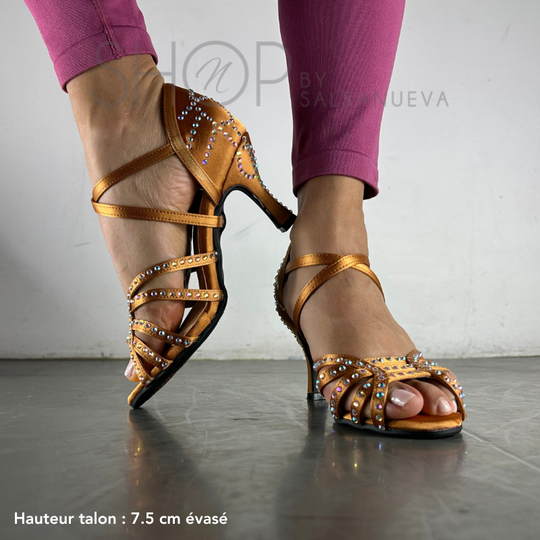 SPARKLING BRONZE RHINESTONES