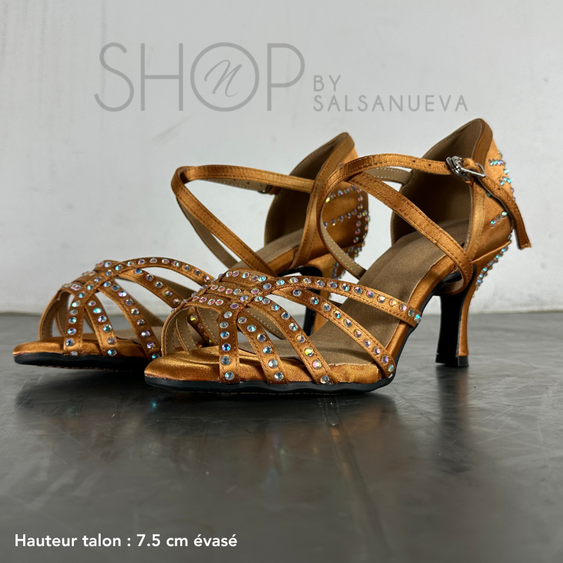 SPARKLING BRONZE RHINESTONES