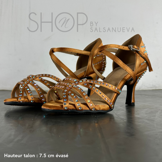 SPARKLING BRONZE RHINESTONES