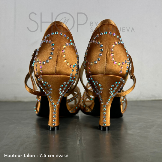 SPARKLING BRONZE RHINESTONES