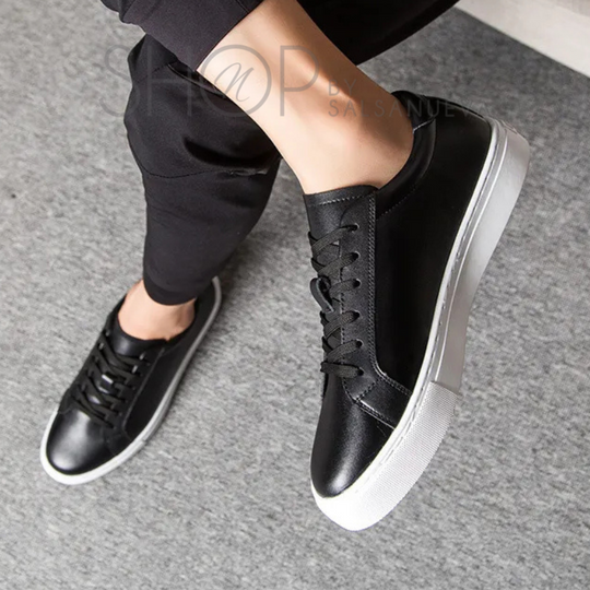 BLACK AND WHITE DANCE SNEAKERS