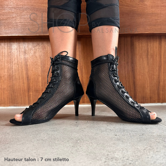 HEELS MIRAGE BLACK BOOTS