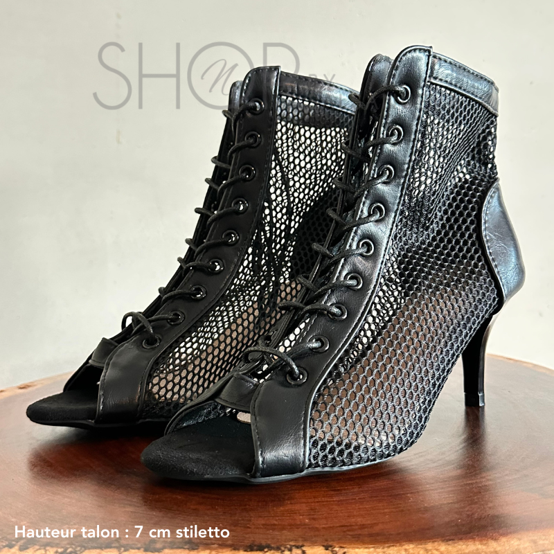 HEELS MIRAGE BLACK BOOTS
