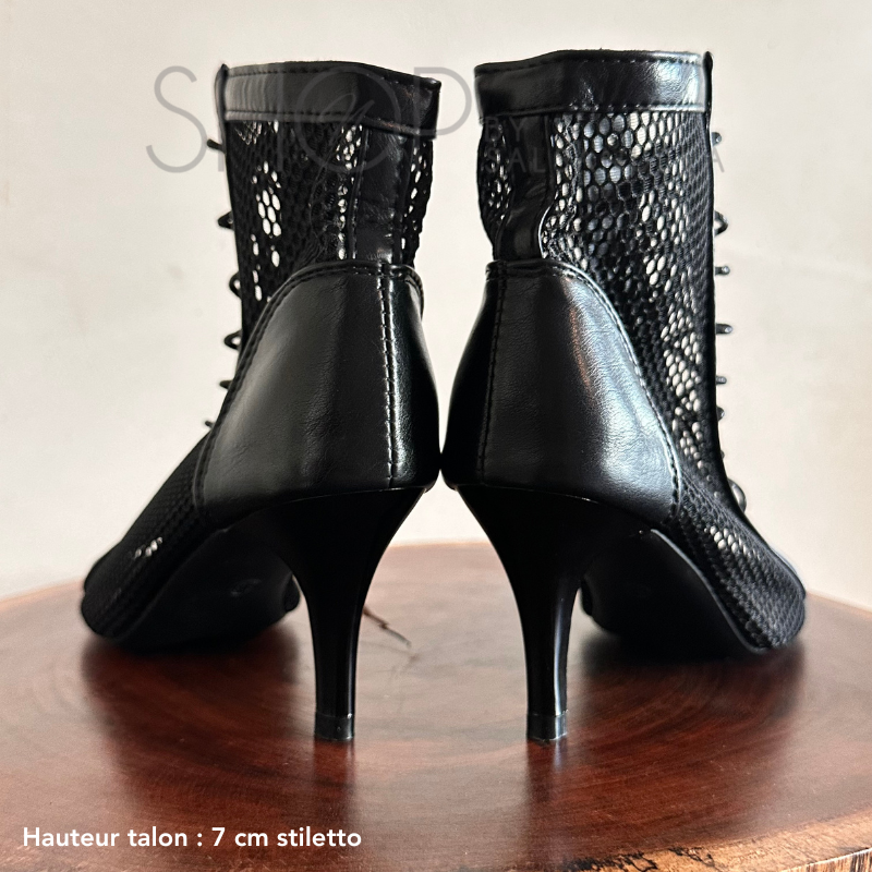 HEELS MIRAGE BLACK BOOTS