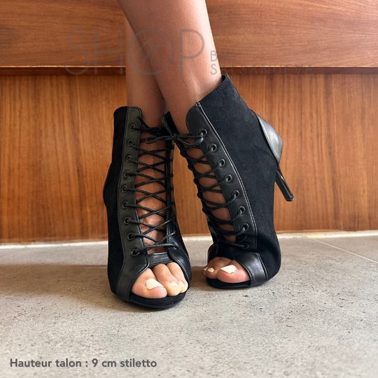 HEELS ECLIPSE BLACK BOOTS