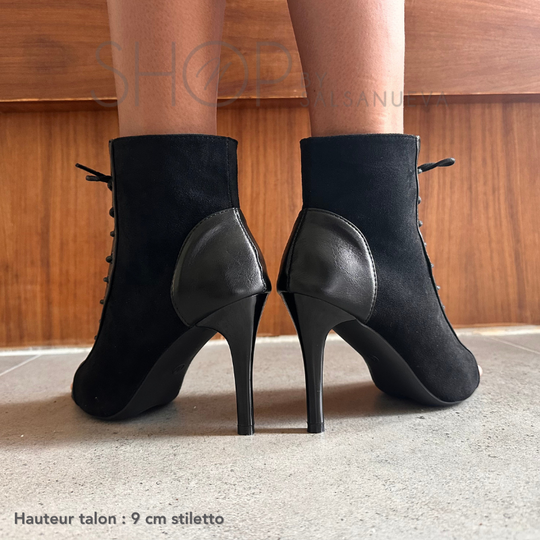 HEELS ECLIPSE BLACK BOOTS
