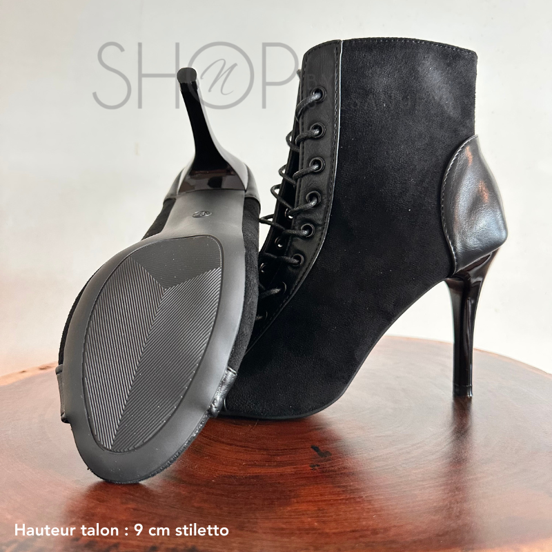 HEELS ECLIPSE BLACK BOOTS