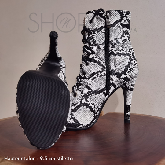 SNAKE HEELS BOOTS