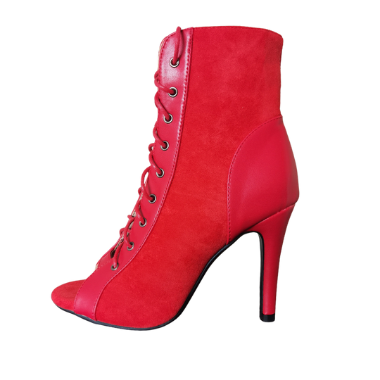 RED FLAME HEELS BOOTS