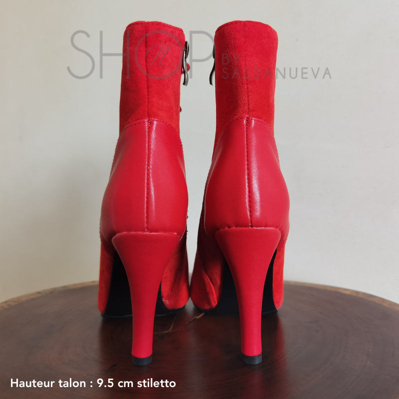 RED FLAME HEELS BOOTS