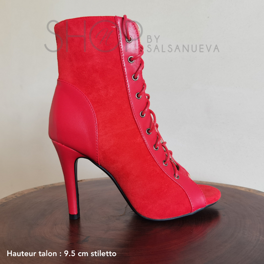 RED FLAME HEELS BOOTS