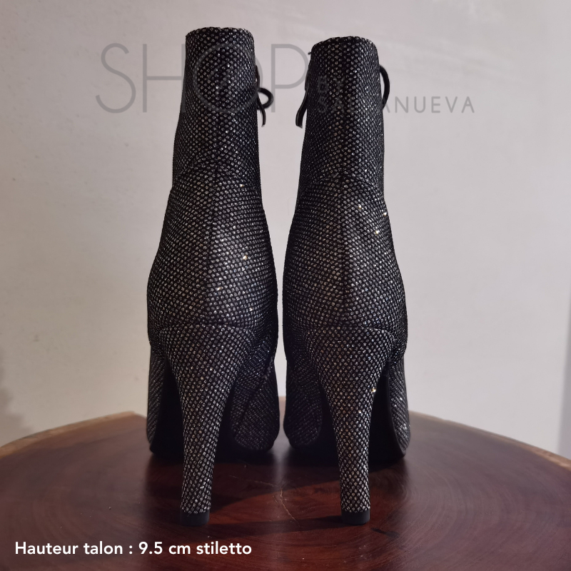 GALAXY RHINESTONE HEELS BOOTS