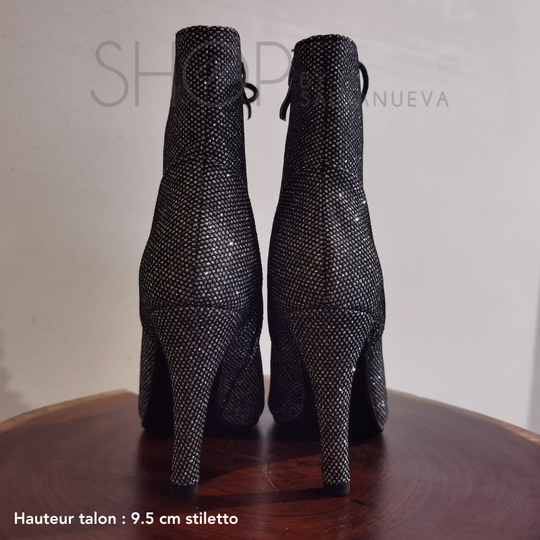 GALAXY RHINESTONE HEELS BOOTS