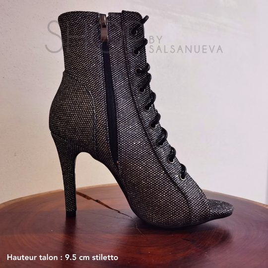 GALAXY RHINESTONE HEELS BOOTS