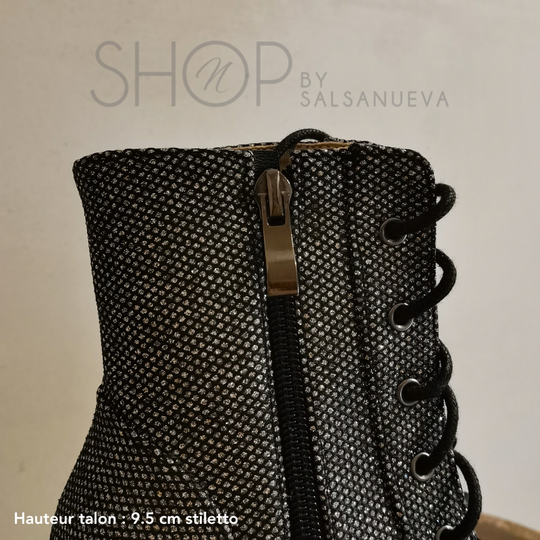 GALAXY RHINESTONE HEELS BOOTS