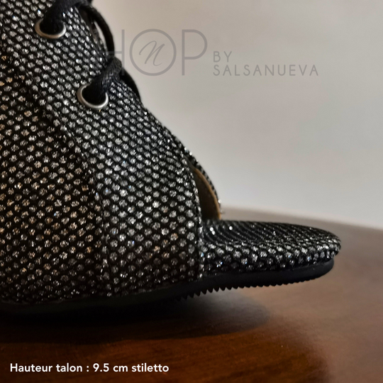 GALAXY RHINESTONE HEELS BOOTS