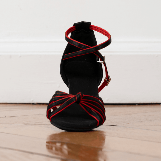 chaussures danses latine rouge
