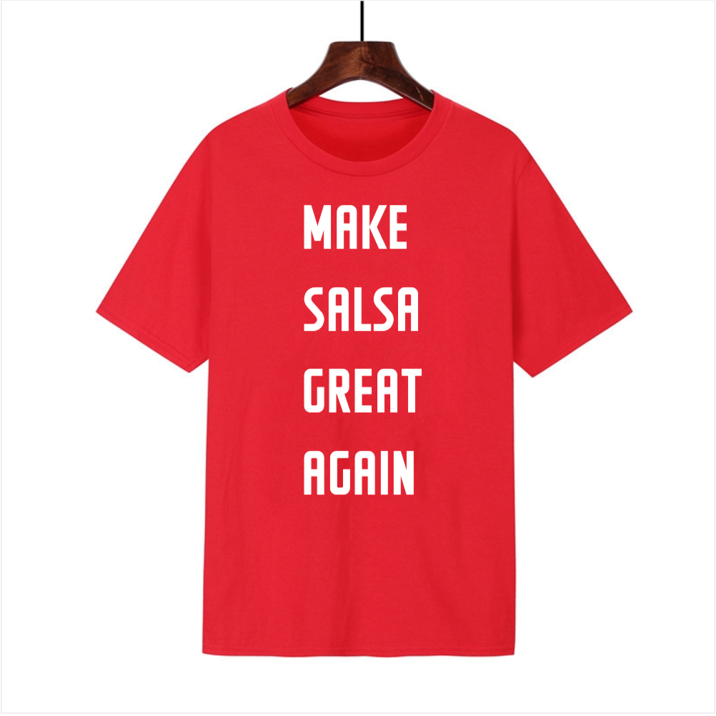 T-SHIRT ROUGE "MAKE SALSA GREAT AGAIN" SALSANUEVA