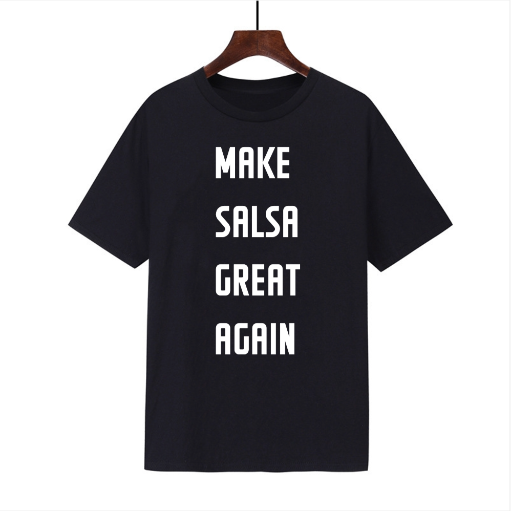 T-SHIRT NOIR "MAKE SALSA GREAT AGAIN" SALSANUEVA