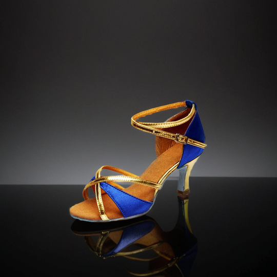 Chaussures danses latines dorée