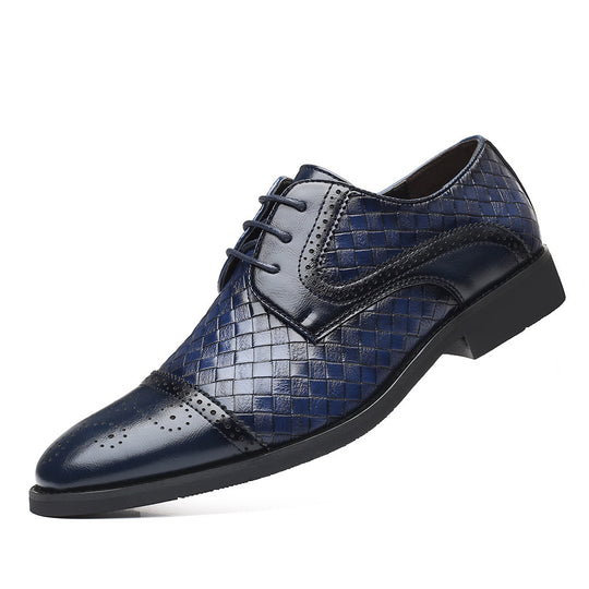 MEN'S DANCE SHOES BLUE BRAIDED