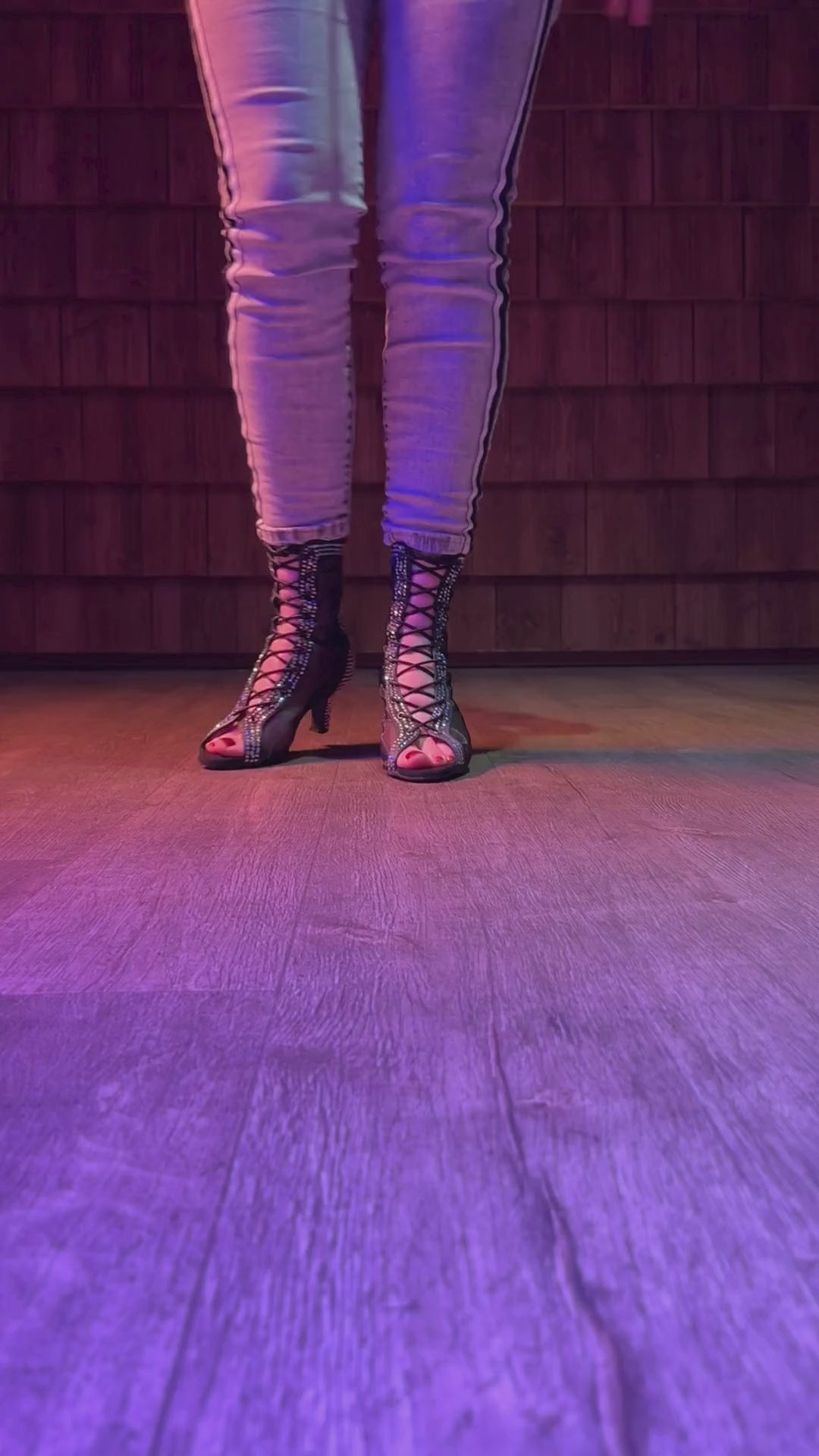 "ELEGANCIA" RHINESTONES HEELS BOOTS