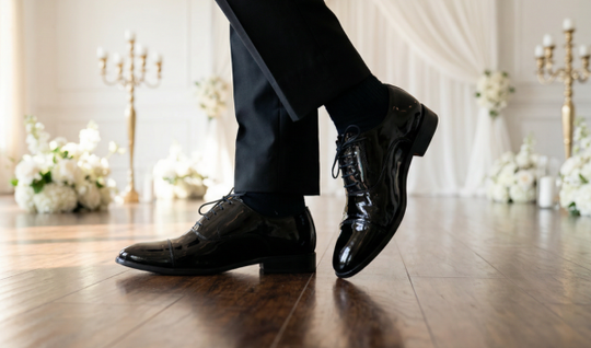 Men's wedding shoes: patent leather or suede, which option to choose?