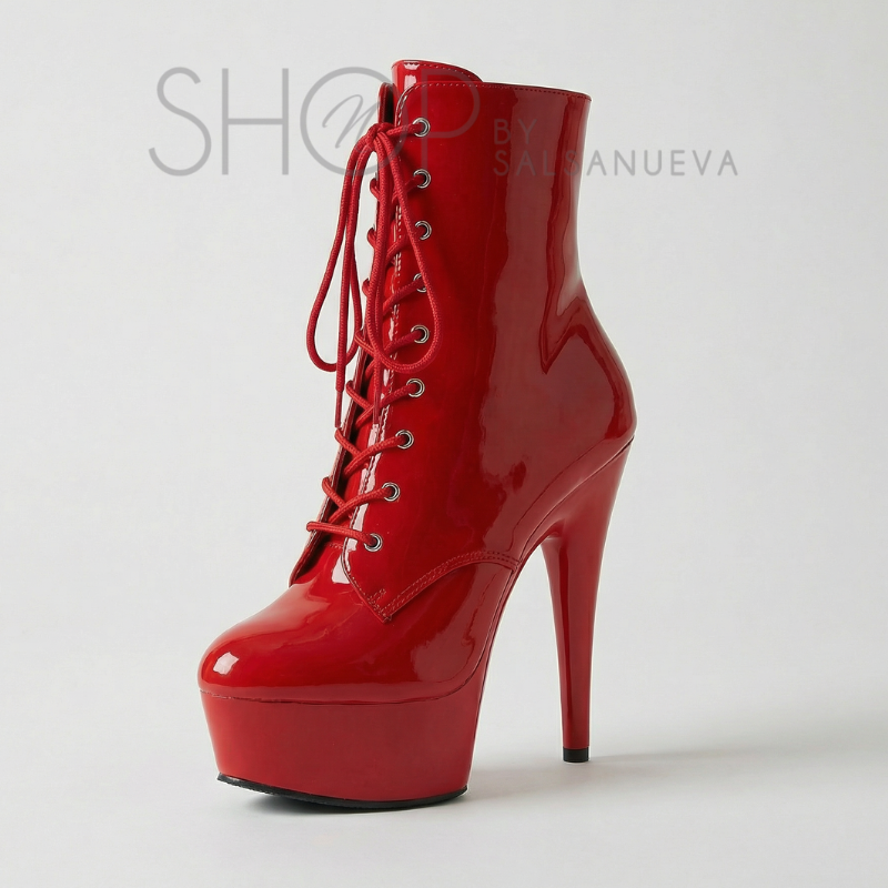 BOTTINES POLE NUEVA CUIR ROUGE
