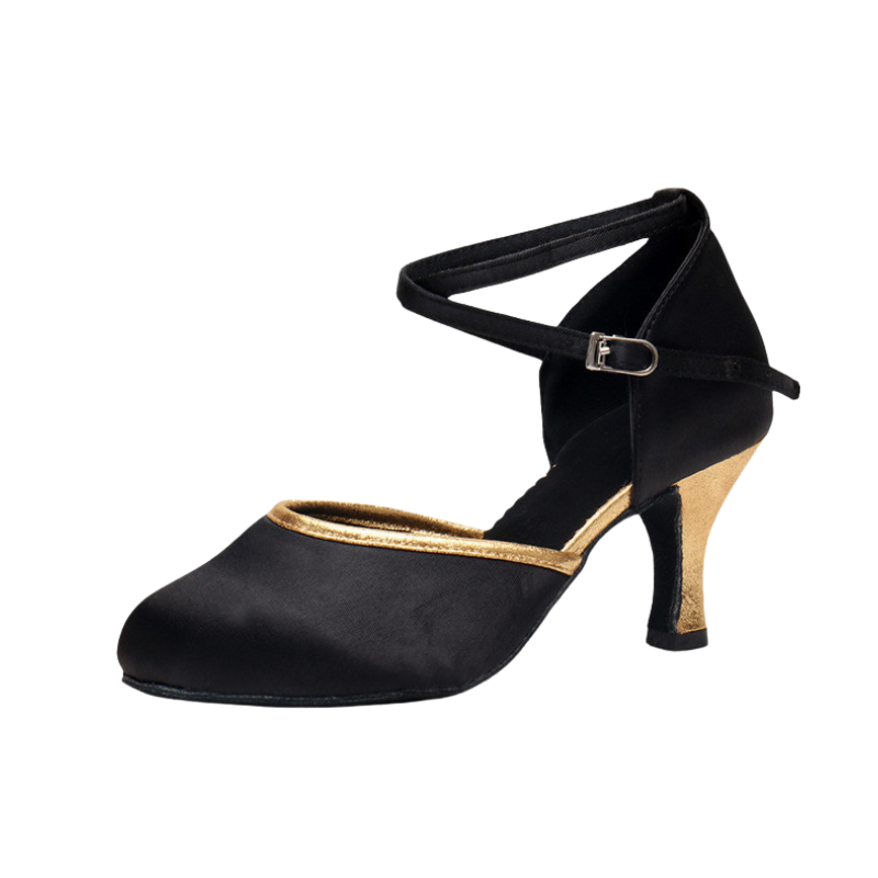 Chaussures De Danse Tango Femme - Talon 4,5 Cm, Bride En T, Cuir Synthétique, Pour Salon, Salsa, Latin, Scène - 12