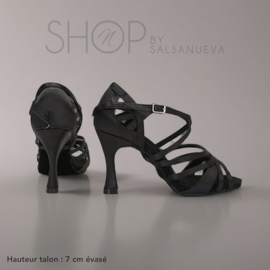 chaussures danses latines noires