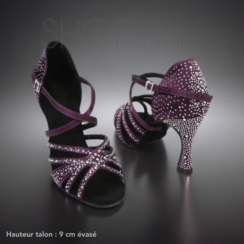 chaussure de danse latine violet