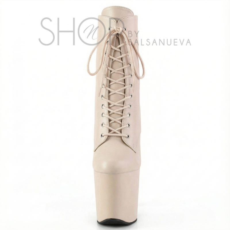 BOTTINES POLE NUEVA BEIGE MAT