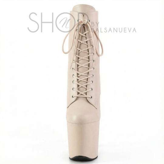 BOTTINES POLE NUEVA BEIGE MAT