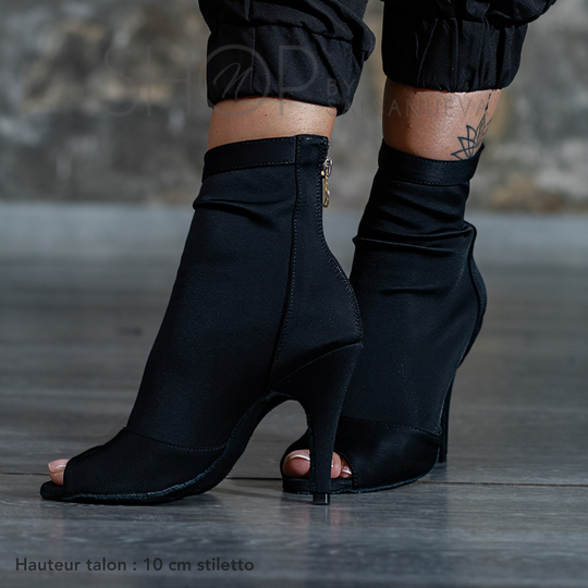 bottines chaussette heels noir