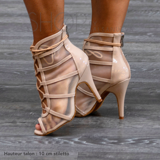 chaussures heels beige