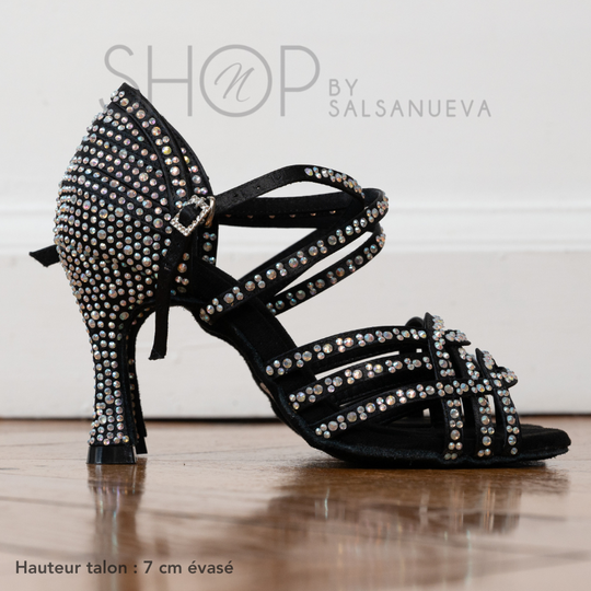 chaussure bachata strass