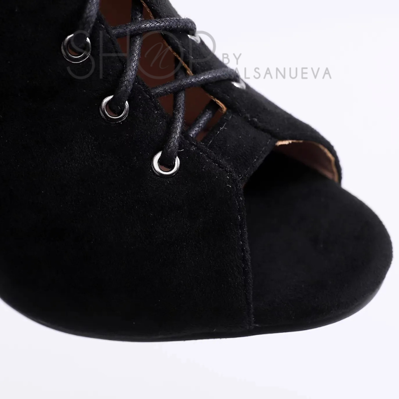 BOTTINES HEELS DOUBLE STRAP NOIR