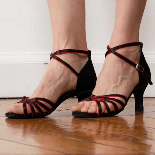 chaussures de danses latines satin