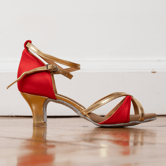 Chaussures danses latines rouge