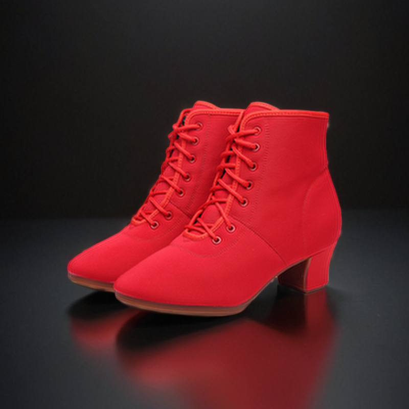 chaussures danses latines rouge