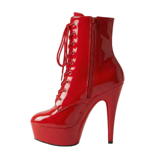 BOTTINES POLE NUEVA CUIR ROUGE